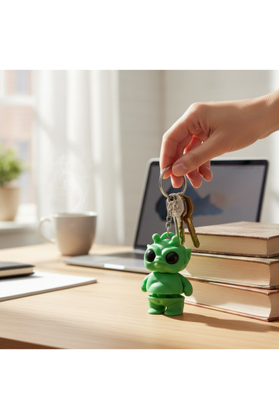 Major Hobi Movable Jointed Alien Keychain - Alien Stress Relief Figure Access...
