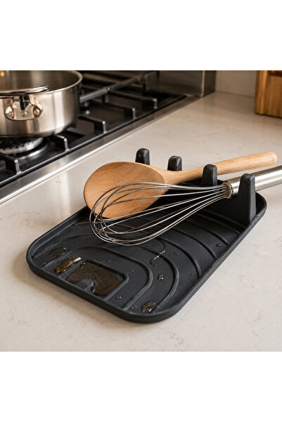 İna Design Countertop Spoon Rest – Kitchen Organizer Stand for Ladles, Spatul...