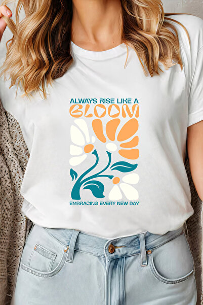 Sarah's Boutique Women's T-shirt – 100% cotton – Rise Bloom