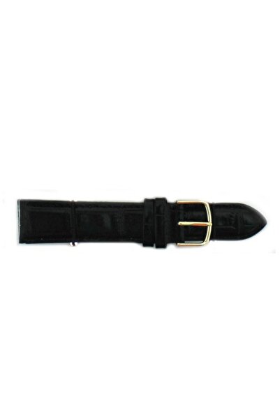 OEM Curea de ceas din piele Jastrap Croc Negru (15391-JA-BLACK-G) 20 mm