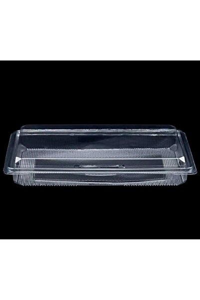 ÇELİKER Plastic Leak-Proof 1000Gr Transparent Baklava, Gulac, Ekler, Cig Köft...