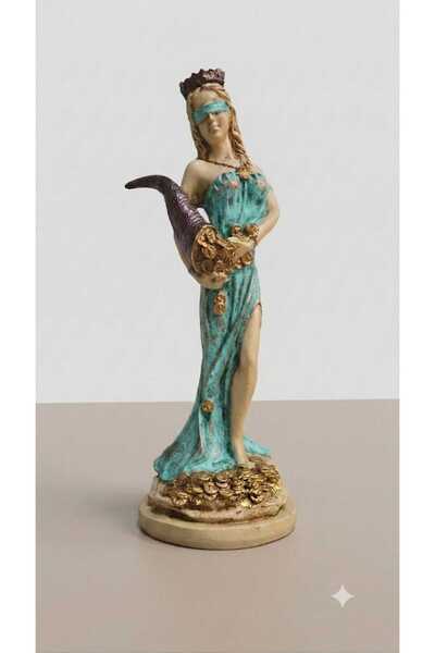 Tual Hobi Sanat Dekoratif Fortuna Şans Meleği Biblo 3D Figür (72x29 cm) Dev Boy