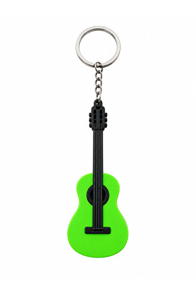 Major Hobi Green Acoustic Guitar Keychain 3D Printing Music Themed Guitar Key...