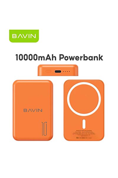 Bavin باور بانك بسعة 10000 مللي أمبير يدعم الشحن اللاسلكي ماج سيف بقوة 15 واط...