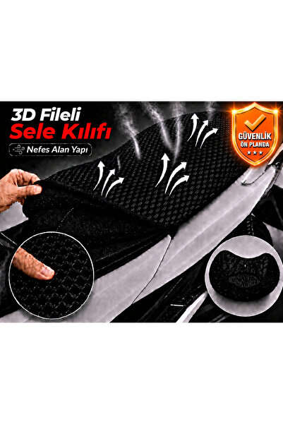 Vi Caro Husa scaun motocicletei pentru Yamaha N-Max 155 5 Husa scaun cu plasa...