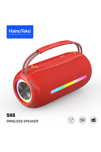 HAINOTEKO Haino Teko S68 Wireless Bluetooth Speaker with RGB LED Lights, Port...