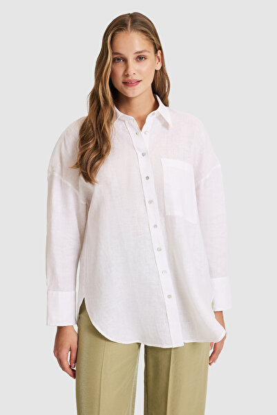 U.S. Polo Assn. Women's White Long Sleeve Shirt 50320121-Vr013