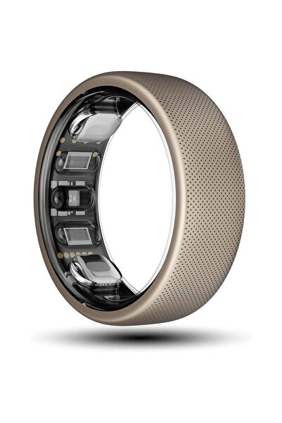 Huami Amazfit Helio Smart Ring, Size 12, Bluetooth, 10 ATM, Titanium, Gold