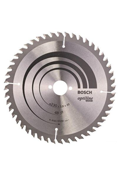 Bosch Δίσκος κυκλικού πριονιού για ξύλο, 230/30 χιλ., 48 δόντια, Ασημί