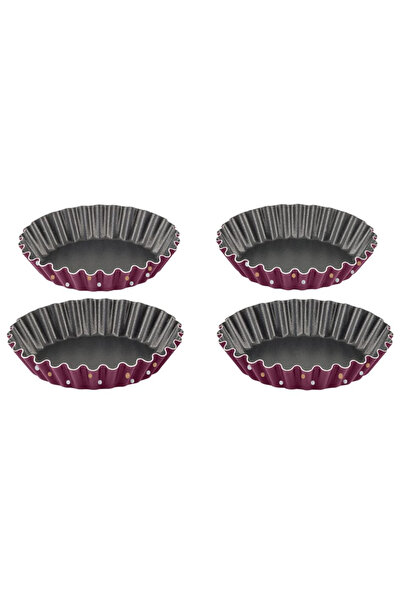 TEFAL Set de 4 forme de copt pentru brioșe PerfectBake J5558102, 11 cm, cu st...