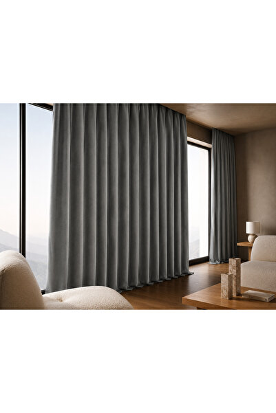 ArasyaHome Draperie Petek 14202 Gri Silver