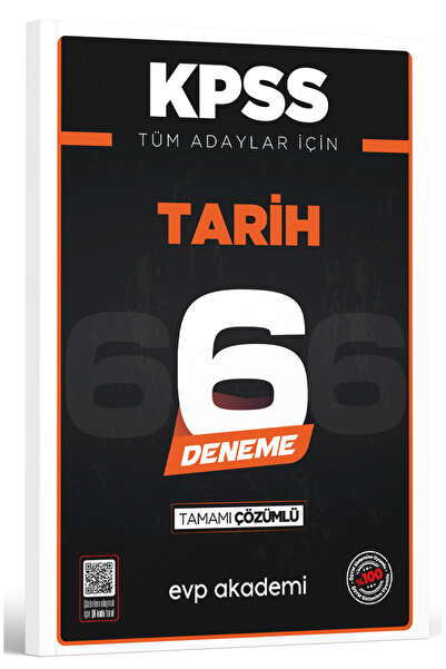 evp akademi KPSS Tüm Adaylar İçin Tarih 6 Deneme Tamamı Çözümlü