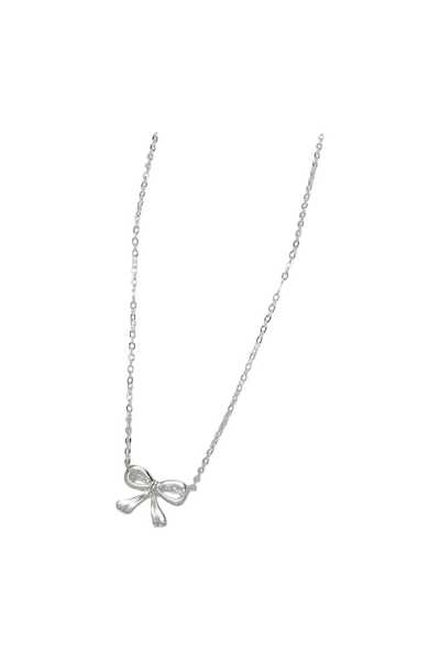 OEM Colier dama, elegant, cu pandantiv fluture, argintiu, din aliaj