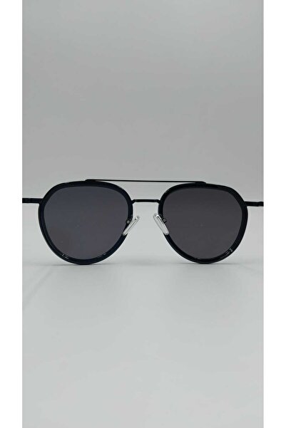 Yaseminli Butik Double Bridge Black Frame Unisex Sunglasses