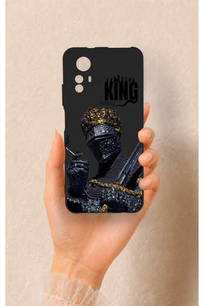 Vip Case Redmi Note 12S Uyumlu King Desenli Silikon Kılıf