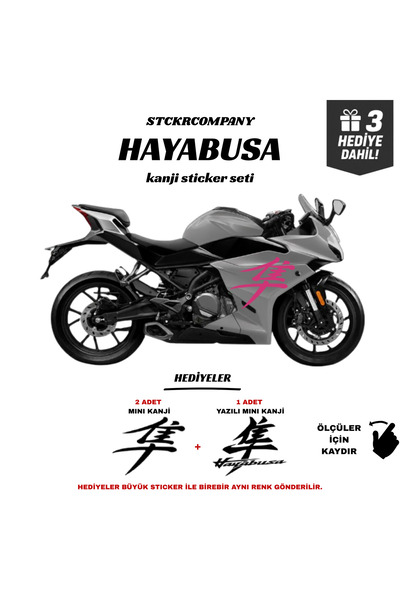 STCKRCO Suzuki Hayabusa Kanji Sticker Set |   Grenaj and Helmet Sticker |   3...