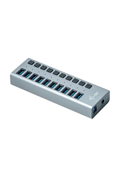 iTec i-tec USB 3.0 Hub, 10 Ports, 48 W, Silver