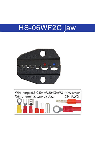 Choice HS-06WF2C jaw 1pcs HS Crimping pliers jaw for 230mm pliers plug spring...