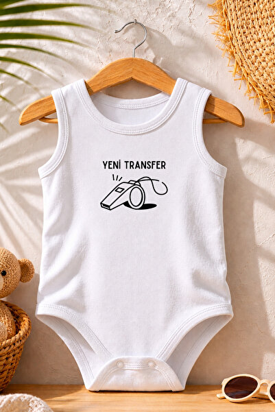 Pamuk Saray New Transfer Printed 100% Cotton Printed Baby Bodysuit