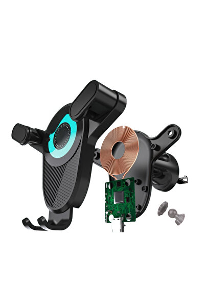 OEM Suport Auto Telefon cu Încărcare Wireless 15W, Montare Ventilație, Rotire...
