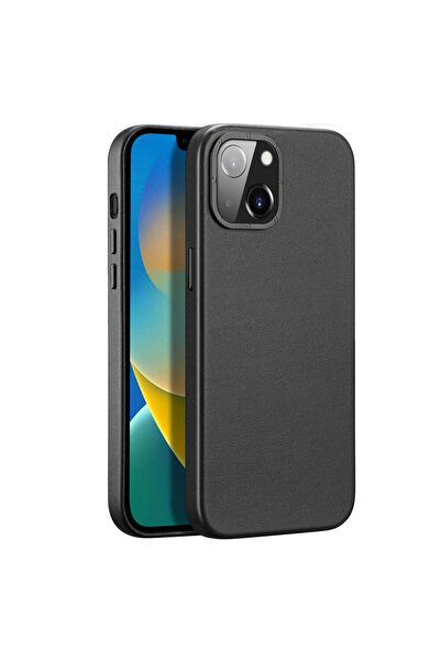 Dux Ducis Husă din piele cu textură pentru iPhone 14 Pro Max, Husă elegantă d...