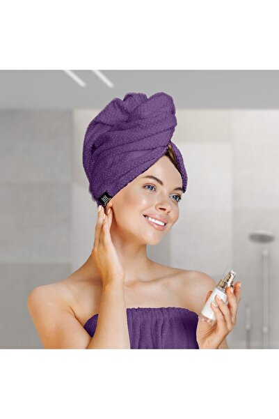 Beauty Home Πετσέτα μαλλιών Turban Art 3408 Μωβ