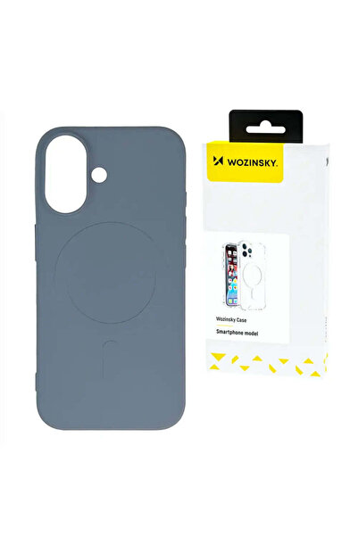 WOZINSKY Husă din silicon lichid MagSafe pentru Samsung Galaxy S25+ - gri