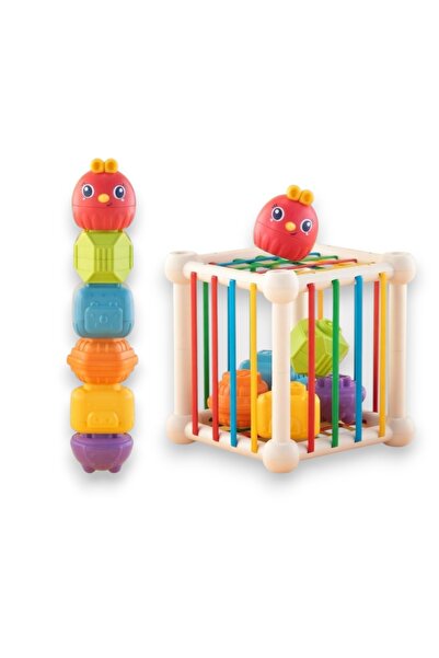 Avaleea Jucarie pentru Bebelusi de Sortat Forme si Stivuit, Cubulete Colorate...