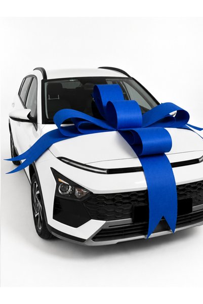 Hepsi Enteresan Blue Vehicle Ribbon, Car Ribbon, Gift Car Bow