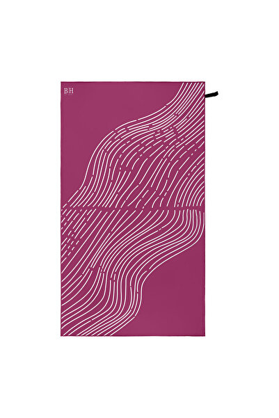 Beauty Home Πετσέτα θαλάσσης διπλής όψης Microfiber 200gsm Art 2291 90x160 Μωβ