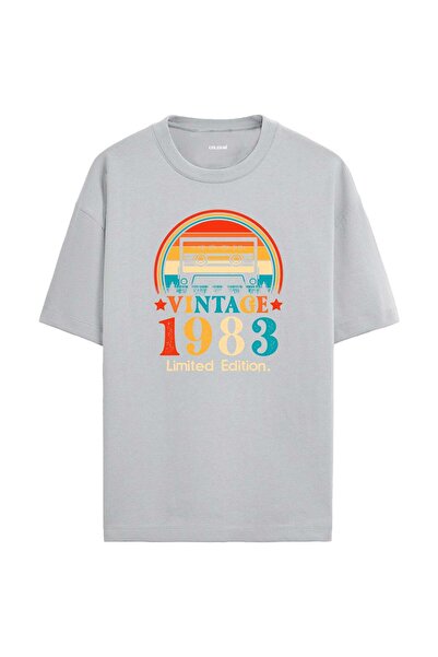 Colermi 1983 Mixtape Round Neck Oversize Vintage T-Shirt