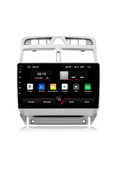 AVX Peugeot 307 Uyumlu Carplay Android 15 Multimedya 4/64 Hafıza Kamera Hediyeli