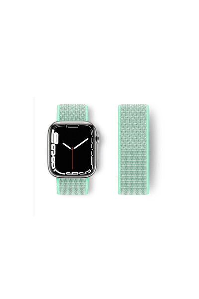 OSKA GLOBAL Watch 42mm woven velcro strap - turquoise