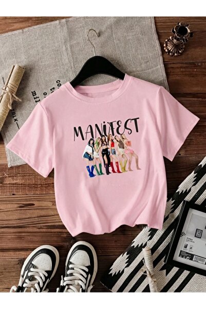 Let's Wear Manifest Fanlarına Özel Baskılı Çocuklar İçin %100 Pamuklu Bisikle...