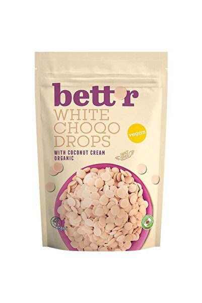 BETTR Choco drops din ciocolata alba bio 200g