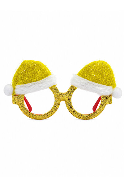 PARTİPORT New Year's Hat Party Glasses Christmas Party Accessory with Glitter...