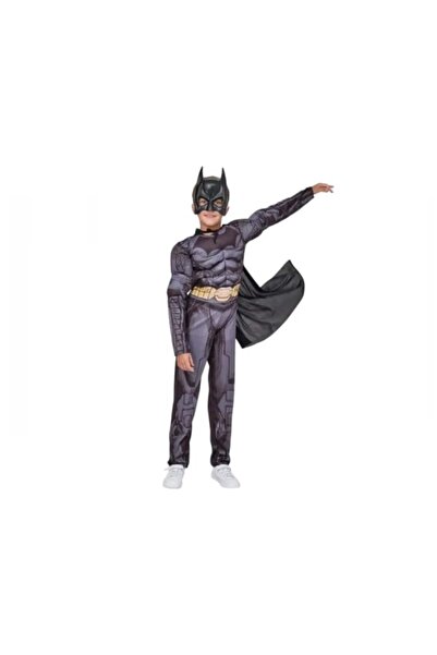 Depox Costum de carnaval Batman cu mușchi pentru copii DEPOX ® 3-5 ani, gri, ...