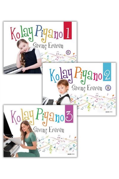 Alfa Yayınları Kolay Piyano Seti (3 Kitap Set)