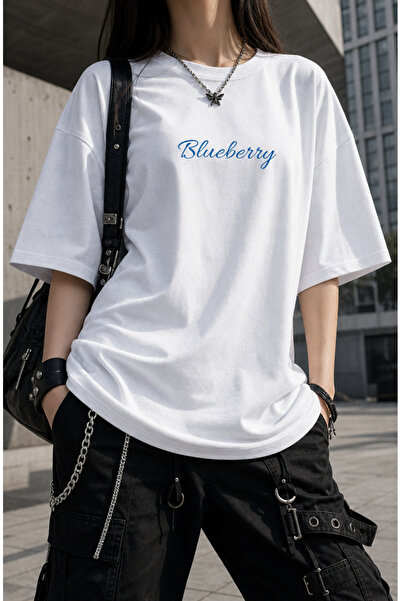 Carpe White Blueberry Oversize T-shirt