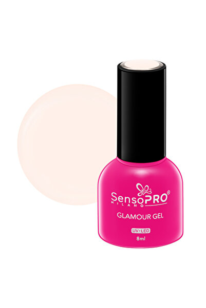 SensoPRO Milano Ojă semipermanentă Glamour Gel 8ml, Vanilla Latte # 13