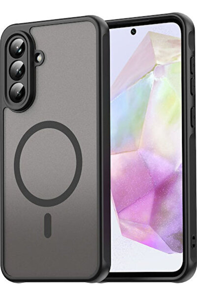 Techsuit Halofrost Ii Magsafe Πίσω Κάλυμμα Πλαστικό Μαύρο (Galaxy A56)