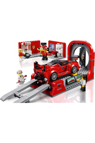 LEGO مجموعة بناء سبيد تشامبيونز 75882 "فيراري إف إكس إكس كيه ومركز التطوير"