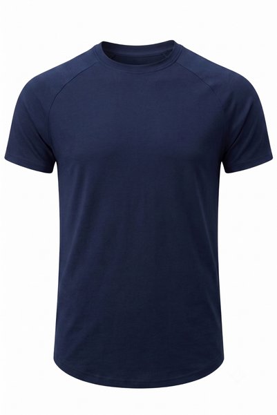 GENIUS STORE Men's Sports T-Shirt Fitness Training T-Shirt Oval Cut Lycra Single Jersey Raglan Sleeve
