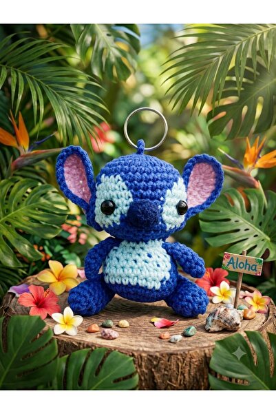 Hediye Stitch Amigurumi Anahtarlık