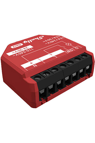 Shelly 1pm Έξυπνος Διακόπτης Gen3 1 Κανάλι Wi-Fi Bluetooth & RF 16A (Με Ουδέτ...