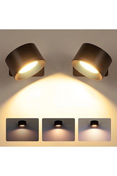 OEM Aplica LED rotativă 360° tactilă, montaj pe perete, set 2 bucăți, modernă...