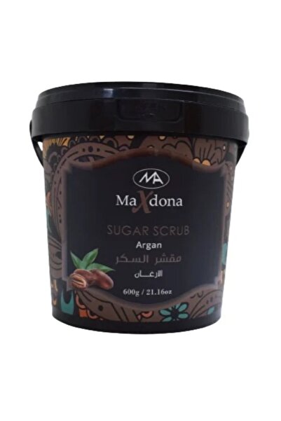 MAXDONA مقشر السكر بالأرغان، 600 جرام، للعناية بالبشرة