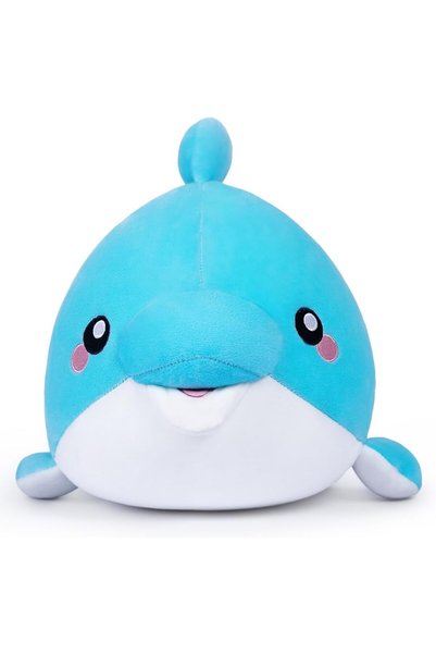 OEM Jucărie de pluș, pernuță de alintat 25 cm, delfin de pluș, jucărie moale ...