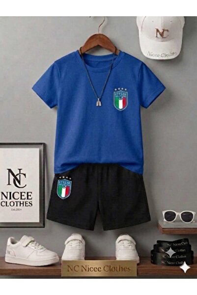 NC Nicee Clothes LETNJA DEČJA MAJICA I KRATKE HLAČE UNISEKS (ITALIJA, 4 ZVEZD...