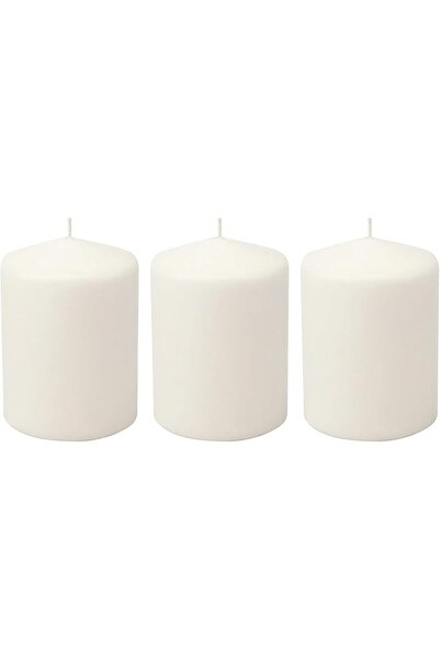 The Bros Premium Quality Unscented Pillar Candles 2 x 2 Inch, Long Burning Hours